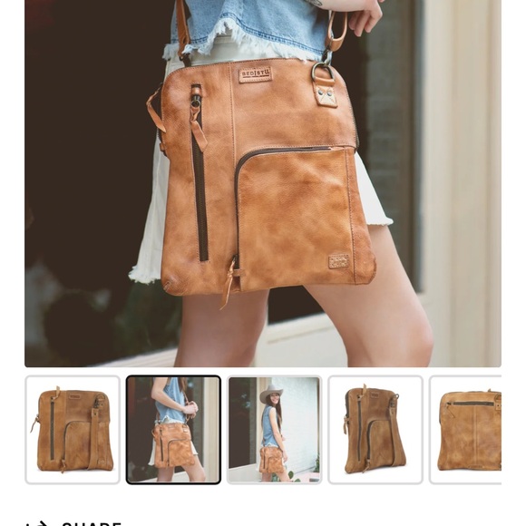 BedStu Salmon Leather Crossbody with Adjustable Strap - Picture 15 of 16